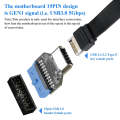 USB 3.0 19PIN Header to Type-E Front A-Key Interface Extend USB Ports to PC, Spec: Up-high