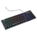 Ajazz AF981 96 Keys Office Gaming Illuminated Wired Keyboard, Cable Length: 1.6m(Black)
