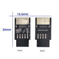 USB 2.0 Front Panel Header USB 9pin To USB 2.0 Type-E Internal Adapter