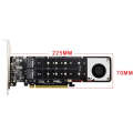 PCI-E X16 to M.2 M-key NVME X4 SSD RAID Array Expansion Adapter Support 2242/2260/2280/22110(PH44...