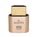 2pcs Graphics Card Spoofer HDMI Dummy Load Simulates HD Displays(Gold)