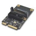 Mini PCI-E To USB3.2 GEN1 Front 19Pin 2 Ports Transfer Card Supports Half High SATA