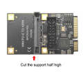Mini PCI-E To USB3.2 GEN1 Front 19Pin 2 Ports Transfer Card Supports Half High S 4PIN Electric Point
