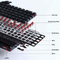 Ajazz AK692 Wired/Wireless/Bluetooth 69-Key Three-Mode Hot Swap RGB Backlit Mechanical Keyboard T...
