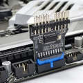 USB3.0 19Pin to Dual 9Pin Connectors Header Female 1 to 2 Male Board 9-Pin USB 2.0 HUB