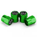 3sets/12pcs For KIA KN Car Tire Valve Core Decorative Metal Cap(Green)
