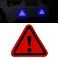 Car Tail Triangle Reflective Stickers Safety Warning Danger Signs Car Stickers(Red)