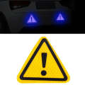 Car Tail Triangle Reflective Stickers Safety Warning Danger Signs Car Stickers(Yellow)