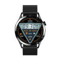Sports Health Monitoring Waterproof Smart Call Watch With NFC Function, Color: Black-Black Steel+...