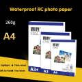 A5 50 Sheets 260g Waterproof RC Photo Paper for Brother/Epson/Lenovo/HP/Canon Inkjet Printers(Sil...