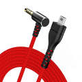 For SteelSeries Arctis 3 5 7 Pro Nylon Weaving Game Headset Cable(Red)