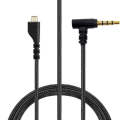 For SteelSeries Arctis 3 5 7 Pro Nylon Weaving Game Headset Cable(Black)