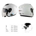 KUQIBAO Motorcycle Smart Bluetooth Sun Protection Double Lens Safety Helmet, Size: XL(White+Black...