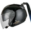 KUQIBAO Motorcycle Bluetooth Headset Double Lens Helmet With Braid, Size: XXL(Bright Black)