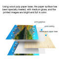 A4 100 Sheets Colored High Gloss Coated Paper Support Double-sided Printing For Color Laser Print...