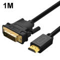VEGGIEG HDMI To DVI Computer TV HD Monitor Converter Cable Can Interchangeable, Length: 1m