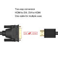 VEGGIEG HDMI To DVI Computer TV HD Monitor Converter Cable Can Interchangeable, Length: 1m