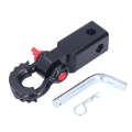 Solid Trailer Arm Off-Road Vehicle Rear Bumper Modified Traction Connector, Color: Black Red