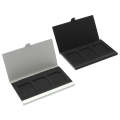 3SD Aluminum Alloy Memory Card Case Card Box Holders(Silver)
