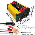 SOLIKE TECH 300W Modified Sine Wave Inverter with Bluetooth MP3/FM Multimedia Player 12V to 220V
