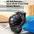 LOKMAT 1.6-Inch Dual-Camera 4G Full Netcom Dual-Mode Dual-Chip Smart Watch, Spec: Charger+Black L...
