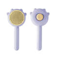 Pet Needle Combing Hair Cleaning De-frizz Brush(Purple)