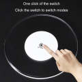 100x4mm Octagonal LED Light Up Acrylic Coaster Transparent Crystal Base(White Light)