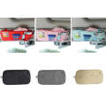 Car Sun Visor Decorative Storage Bill Glasses Holder, Color: Black With 2 Zipper