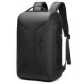 Business Large Capacity Travel Bag Multifunctional Waterproof Laptop Backpack With USB Port(Black)