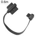 0.6m OBD2 Male to Female Tee Extension Cable OD16 16C Flat Cable