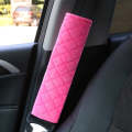 Car Seat Belt Protector Soft Extended Shoulder Pads, Color: Rose Red Square