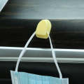 20pcs Mini Car Front Row Central Control Convenient Self-Adhesive Hook, Color: Lemon Yellow