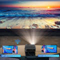 A30  845x480P HD Projector 1080P WIFI Synchronous Mobile Phone Smart TV(EU Plug)