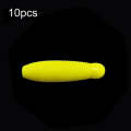 10pcs 6cm Roadrunner Soft Bait With Salt Sinker Potato Bee Nymph Lures(Yellow)