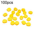 100pcs Small Floating Water Soft Bait Corn Flavor Fake Bait