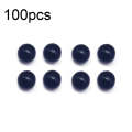 100pcs 8mm TPR Floating Bait Ball Float Water Fake Soft Bait(Black)