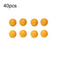 40pcs 16mm TPR Floating Bait Ball Float Water Fake Soft Bait(Yellow Corn Flavor)