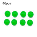 40pcs 16mm TPR Floating Bait Ball Float Water Fake Soft Bait(Green)