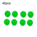 40pcs 16mm TPR Floating Bait Ball Float Water Fake Soft Bait(Green Nightlight)