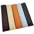 Rhombus Leather Seat Belt Shoulder Protector Pads, Color: Beige