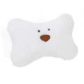 Car Cartoon Bear Plush Seat Upholstery Pillow, Color: Headrest White