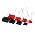 5pcs Anderson Plug Wire Rope Dust Cover Power Connector Insert, Color: 50A Red