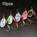 10pcs Roadrunner False Bait Sequins Lure Set, Color Random Delivery