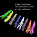 50pcs Large Reverse Threaded Floating Inverted Shrimp Bait(Flash Gold)