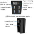iplay HBP-308 For Sony PS5 5 in 1 Game Console USB3.0 HUB Connection Transmission Extender(Black)