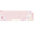 66 Keys 5-sided Heat Rise PBT Personalized Keycaps(Pink)