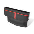 Leather Car Seat Gap Multifunctional Storage Box(Black)
