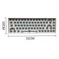 Dual-mode Bluetooth/Wireless Customized Hot Swap Mechanical Keyboard Kit + Red Shaft, Color: White