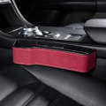 Car Crevice Storage Box Seat Decoration Finishing Box, Color: Red Suede Principal Driver