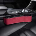 Car Crevice Storage Box Seat Decoration Finishing Box, Color: Red Suede Co-pilot